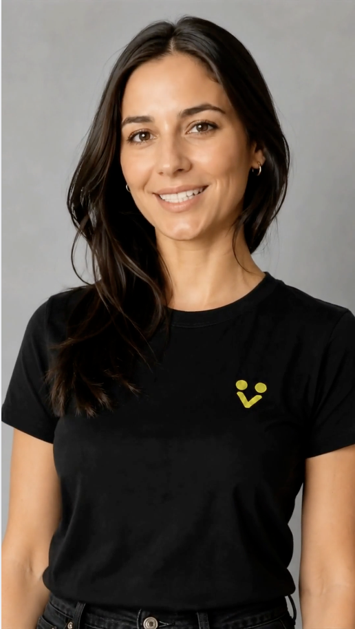 Esempio di spokesperson virtuale dal look professionale